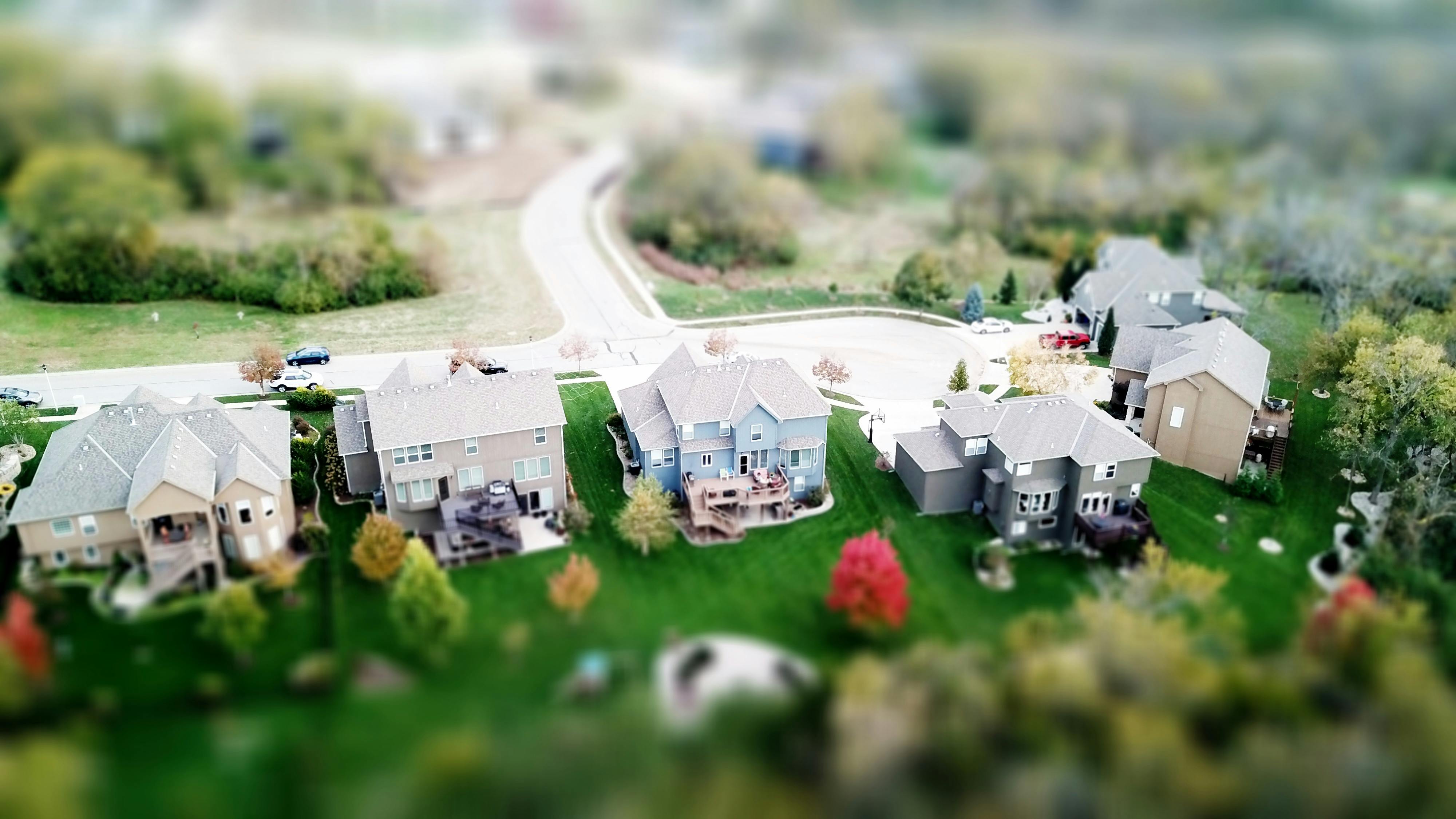 Suburban neighborhood representing our vision for community development